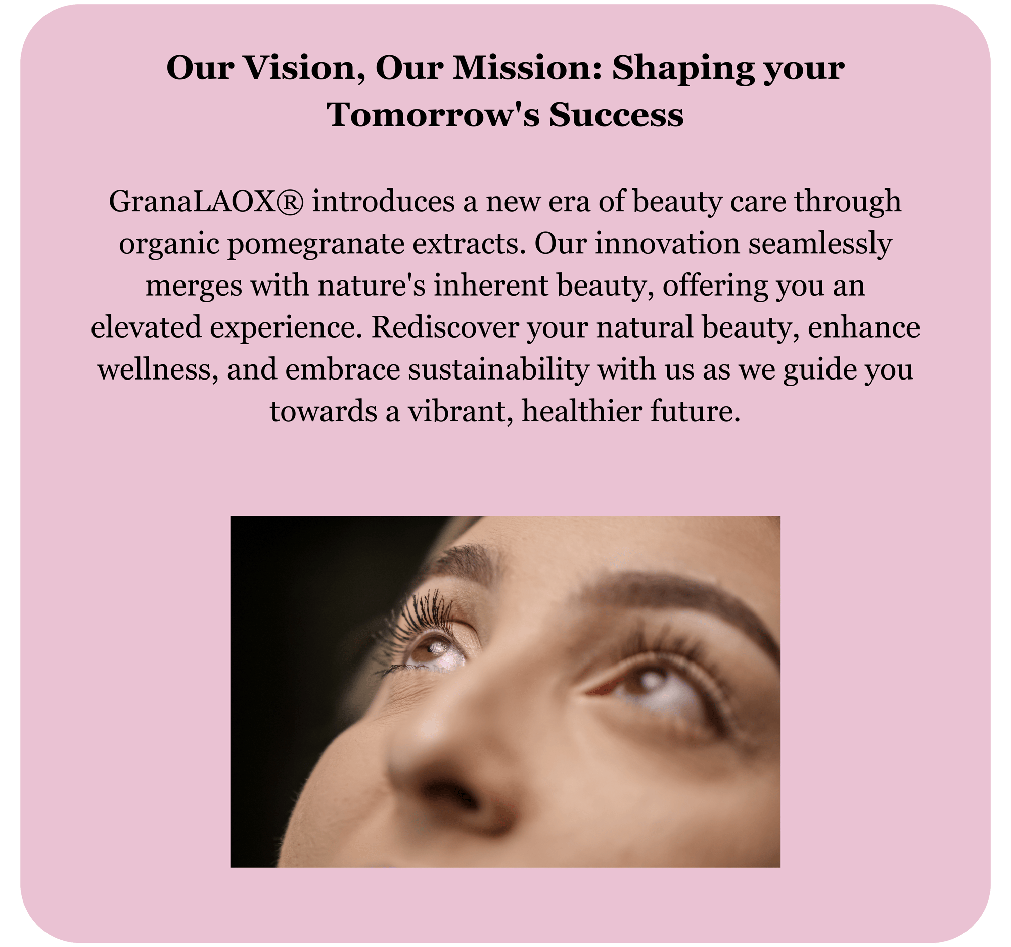 Our Vision, Our Mission Shaping your Tomorrows Success